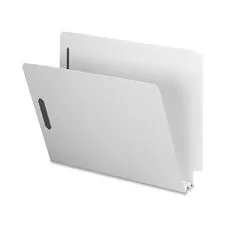 Nature Saver NAT SP17264 — Nature Saver Letter Recycled End Tab File Folder - 8 1/2 x 11 - 2 Expansion - Pressboard - Gray/Green - 100% Recycled - 25 / Box