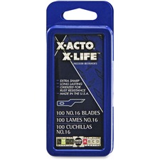XActo EPI X616 - X-Acto X-Life No. 16 Scoring Blades - 16 - Rust Resistant, S