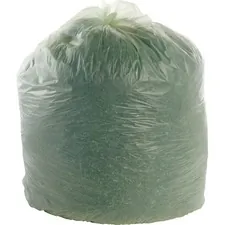 STOUT STO E4860E85 — Stout EcoSafe Trash Bags - 64 gal - 48 Width x 60 Length x 0.85 mil (22 Micron) Thickness - Green - Plastic - 30/Carton