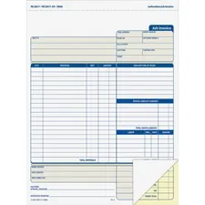 TOPS BUSINESS FORMS ABF NC2817 — Adams Contractor Forms - 100 Sheet(s) - 2 PartCarbonless Copy - 8.50 x 11.43 Form Size - White - 1 Each