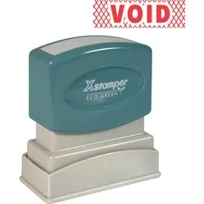 SHACHIHATA INC. U.S.A. XST 1825 — Xstamper Pre-Inked VOID One Color Title Stamp - Message Stamp - VOID - 0.50 Impression Width x 1.63 Impression Length - 100000 Impression(s) - Red - Recycled - 1 Each