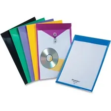 TOPS BUSINESS FORMS PFX 52888 — Pendaflex ViewFront Letter Vinyl File Pocket - 8 1/2 x 11 - Poly - Blue, Black, Yellow, Purple, Green, Magenta - 1 Each