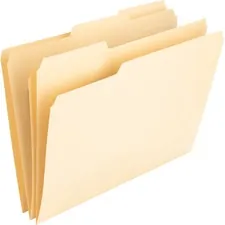 Nature Saver NAT 00836 — Nature Saver 1/3 Tab Cut Letter Recycled Top Tab File Folder - 8 1/2 x 11 - 3/4 Expansion - Top Tab Location - Assorted Position Tab Position - Manila - Manila - 100% Recycled - 100 / Box