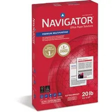 NAVIGATOR NORTH AMERICA SNA NMP1720 — Navigator Laser, Inkjet Copy & Multipurpose Paper - White - 97 Brightness - 11 x 17 - 20 lb Basis Weight - Smooth - 5 / Carton