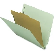 Nature Saver NAT SP17251 — Nature Saver Letter Recycled Classification Folder - 8 1/2 x 11 - 2 Fastener(s) - 2 Fastener Capacity for Folder - 1 Divider(s) - Gray/Green - 100% Recycled - 10 / Box