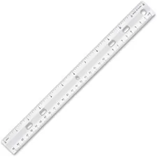 Sparco SPR 01488 — Sparco 12 Standard Metric Ruler - 12 Length 1.3 Width - 1/16 Graduations - Metric, Imperial Measuring System - Plastic - 1 Each - Clear