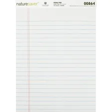 Nature Saver NAT 00864 - Nature Saver Recycled Legal Ruled Pads - 50 Sheets - 0.34 Ru