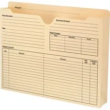 SMEAD MANUFACTURING CO. SMD 75622 — Smead Straight Tab Cut Letter Recycled File Jacket - 2 Folder Capacity - 8 1/2 x 11 - 2 Expansion - Top Tab Location - Manila - Manila - 10% Recycled - 50 / Box