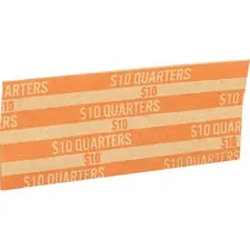 Sparco SPR TCW25 — Sparco Flat Coin Wrappers - 1000 Wrap(s)Total $10 in 40 Coins of 25? Denomination - 60 lb Paper Weight - Kraft - Orange