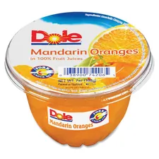 Dole Food Company Inc DFC 74206011 — Dole Mandarin Oranges Fruit Cups - Mandarin Orange - 5 lb - 12 / Carton