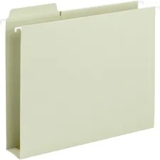 SMEAD MANUFACTURING CO. SMD 64201 — Smead FasTab 1/3 Tab Cut Letter Recycled Hanging Folder - 8 1/2 x 11 - 2 Expansion - Top Tab Location - Assorted Position Tab Position - Moss - 10% Recycled - 20 / Box