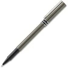 UNIBALL UBC 60025 — uni-ball Deluxe Rollerball Pens - Micro Pen Point - 0.5 mm Pen Point Size - Black - Gray Barrel - 12 / Dozen