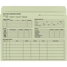 SMEAD MANUFACTURING CO. SMD 77000 — Smead Straight Tab Cut Letter Recycled Top Tab File Folder - 8 1/2 x 11 - Moss - 10% Recycled - 20 / Pack