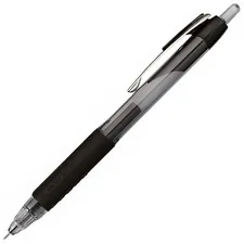 UNIBALL UBC 1736097 — uni-ball 207 Retractable Gel Needle Point - Medium Pen Point - 0.7 mm Pen Point Size - Needle Pen Point Style - Retractable - Black - Black Barrel - 12 / Dozen