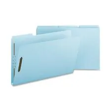 Nature Saver NAT SP17243 — Nature Saver Legal Recycled Fastener Folder - 8 1/2 x 14 - 1 Expansion - 2 Fastener(s) - 2 Fastener Capacity for Folder - Pressboard - Light Blue - 100% Recycled - 25 / Box