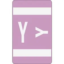 SMEAD MANUFACTURING CO. SMD 67195 — Smead AlphaZ ACCS Color-Coded Labels - Y - 1 x 1 5/8 Length - Lavender - 10 / Sheet - 100 / Pack