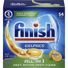 RECKITT BENCKISER RAC 81181CT - Finish All-n-1 Detergent Gelpacs - 1.3 fl oz (0 quart) - Ora