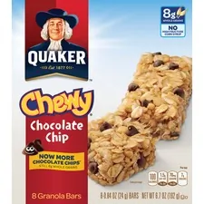 QUAKER OATS COMPANY QKR 31182 - Quaker Oats Chocolate Chip Chewy Granola Bars - Individually