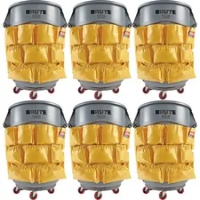 Rubbermaid RCP 264200YWCT - Rubbermaid Commercial Brute Utility Container Caddy Bag - 12