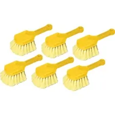 Rubbermaid RCP 9B29CT - Rubbermaid Commercial Short Handle Utility Brush - 8 Handle 
