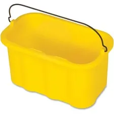 Rubbermaid RCP 9T8200YWCT — Rubbermaid Commercial 10-quart Sanitizing Caddy - 10 quart - Chemical Resistant - 8 x 14 x 7.5 - Yellow - 6 / Carton