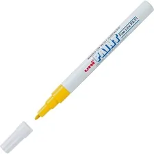UNIBALL UBC 63705DZ — uni-ball Uni-Paint PX-21 Oil-Based Fine Point Marker - Fine Marker Point - Yellow Oil Based Ink - 12 / Dozen