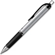 UNIBALL UBC 65872DZ — uni-ball 207 Gel Impact Retractable - Bold Pen Point - 1 mm Pen Point Size - Refillable - Retractable - Red Gel-based Ink - Metallic Barrel - 12 / Dozen