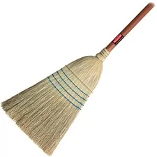 Rubbermaid RCP 638300BECT — Rubbermaid Commercial Warehouse Corn Broom - 12 Brush Face - 1.13 Handle Diameter - Pine Handle - 12 / Carton - Blue