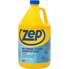 ZEP INC. ZPE ZUNRS128 — Zep No Rinse Floor Disinfectant - Liquid - 128 fl oz (4 quart) - 1 Each - Blue
