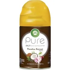 RECKITT BENCKISER RAC 91099CT — Air Wick Freshmatic Life Scents Refill - Spray - 6.2 fl oz (0.2 quart) - Paradise Retreat, Coconut, Sweet Almond Blossom - 60 Day - 6 / Carton - Wall Mountable, Long Lasting