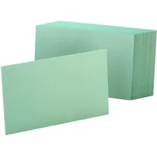TOPS BUSINESS FORMS OXF 7420GRE — Oxford Colored Blank Index Cards - 100 Sheets - Plain - 4 x 6 - Green Paper - Durable - 100 / Pack