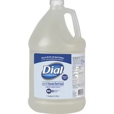 DIAL DIA 82838 — Dial Sensitive Skin Antimicrobial Soap Refill - 1 gal (3.8 L) - Kill Germs - Skin, Hand - Clear - 1 Each