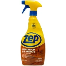 ZEP INC. ZPE ZUHLF32 — Zep Hardwood & Laminate Floor Cleaner - Spray - 32 fl oz (1 quart) - Fresh ScentBottle - 1 Each - Brown