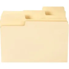 SMEAD MANUFACTURING CO. SMD 11920 — Smead SuperTab® Folders - Letter - 8 1/2 x 11 Sheet Size - 1/3 Tab Cut - Assorted Position Tab Location - 11 pt. Folder Thickness - Manila - Recycled - 24 / Pack