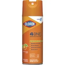 CLOROX CLO 31043CT — CloroxPro™ 4 in One Disinfectant & Sanitizer - Spray - 14 fl oz (0.4 quart) - Fresh Citrus Scent - 12 / Carton