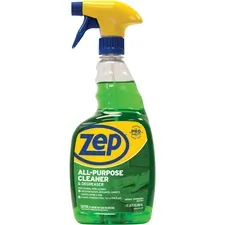 ZEP INC. ZPE ZUALL32CT — Zep All-Purpose Cleaner/Degreaser - Ready-To-Use Spray - 32 fl oz (1 quart) - 12 / Carton - Green