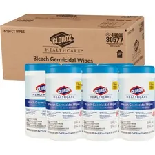 CLOROX CLO 30577CT — Clorox Healthcare Bleach Germicidal Wipes - Ready-To-Use Wipe6 Width x 5 Length - 150 / Canister - 6 / Carton