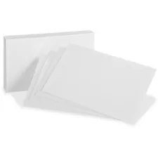 TOPS BUSINESS FORMS OXF 10013 — Oxford Blank Index Cards - Plain - 3 x 5 - White Paper - 300 / Pack