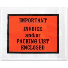 Sparco SPR 41928 - Sparco Pre-labeled Important Invoice Envelopes - Packing Lis