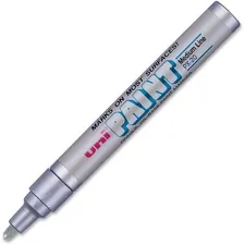 UNIBALL UBC 63614DZ — uni-ball Uni-Paint PX-20 Oil-Based Medium Point Marker - Medium Marker Point - Metallic Silver Oil Based Ink - 12 / Dozen