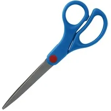 Sparco SPR 39048 — Sparco 7 Kids Straight Scissors - 7 Overall Length - Straight - Stainless Steel - Pointed Tip - Blue - 1 Each