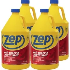 ZEP INC. ZPE ZUHTC128CT — Zep High-Traffic Carpet Spot Remover & Cleaner - Liquid - 128 fl oz (4 quart) - 4 / Carton - Red