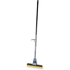 Rubbermaid RCP 6435BZECT — Rubbermaid Commercial 12 Head Steel Sponge Mop - Cellulose Head - Steel Handle - Refillable - 6 / Carton - Bronze