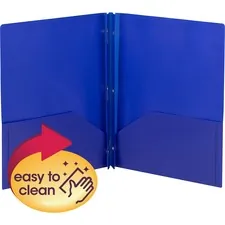 SMEAD MANUFACTURING CO. SMD 87726 — Smead Letter Pocket Folder - 8 1/2 x 11 - 50 Sheet Capacity - 2 Pocket(s) - Poly - Blue - 25 / Box