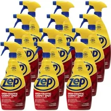 ZEP INC. ZPE ZUHTC32CT — Zep High-Traffic Carpet Spot Remover & Cleaner - Spray - 32 fl oz (1 quart) - 12 / Carton - Red