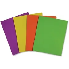 Sparco SPR 78548 — Sparco Letter Pocket Folder - 8 1/2 x 11 - 2 Internal Pocket(s) - Leatherette Paper - Assorted - 25 / Box