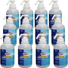 CLOROX CLO 02176CT — Clorox Commercial Solutions Hand Sanitizer - 16.9 fl oz (500 mL) - Pump Bottle Dispenser - Kill Germs - Hand - Clear - Non-sticky, Non-greasy - 12 / Carton