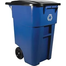Rubbermaid RCP 9W2773BECT - Rubbermaid Commercial Brute Recycling Rollout Container - Sw