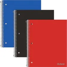 TOPS BUSINESS FORMS TOP 10390 — TOPS 1-Subject Poly Notebook - 1 Subject(s) - 100 Sheets - Wire Bound - College Ruled - 3 Hole(s) - 0.30 x 911 - Assorted Cover - Divider, Snag Resistant, Perforated - 3 / Pack
