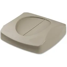 Rubbermaid RCP 268988BGCT — Rubbermaid Commercial Untouchable Swing Top Lid - 4 / Carton - Beige